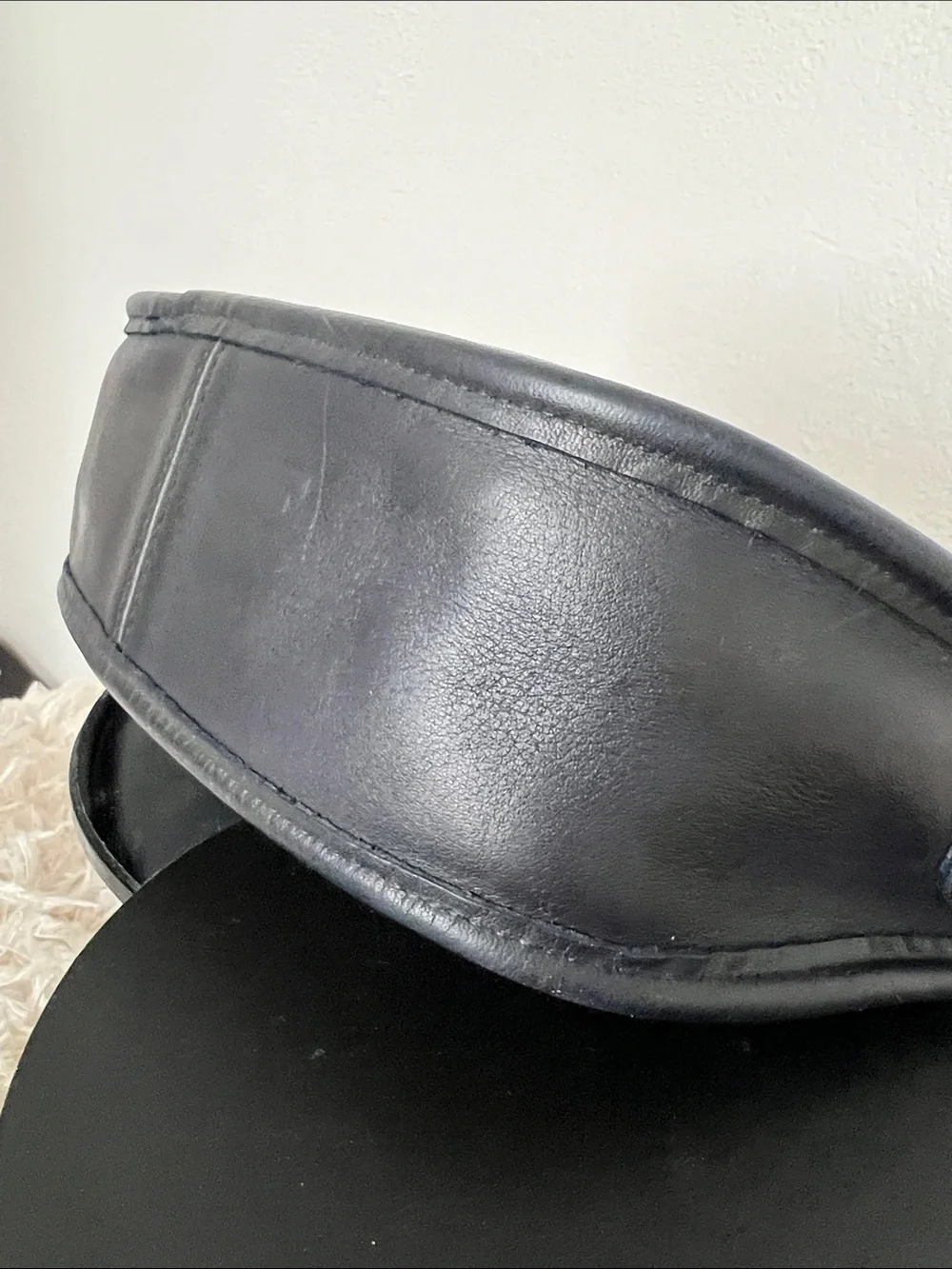 Coach Vintage Navy Blue Wendie Swinger Crescent Hobo